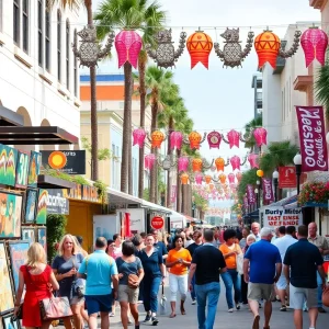 Crowd enjoying March events in Tallahassee