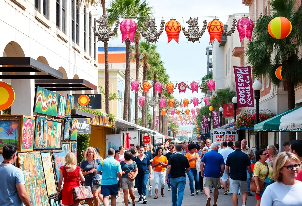 Crowd enjoying March events in Tallahassee