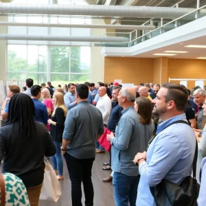 Community members networking at the Tallahassee Speaker Series