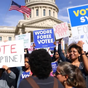 Rally for voting rights outside the Florida state capitol