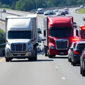 Traffic congestion due to accident on Interstate 10