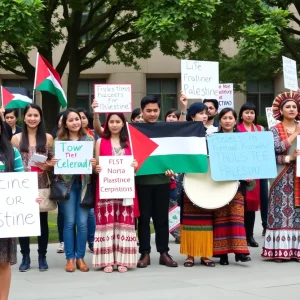 Tufts Students Protest for Palestine and Indigenous Peoples' Day