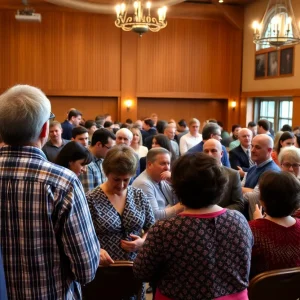 Residents attending a meeting with Tallahassee Mayor John Dailey