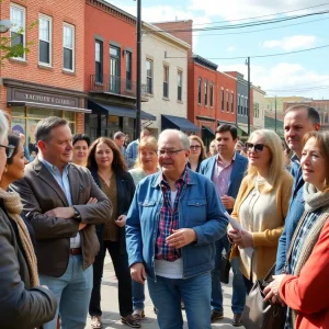 Residents participating in a community redevelopment discussion