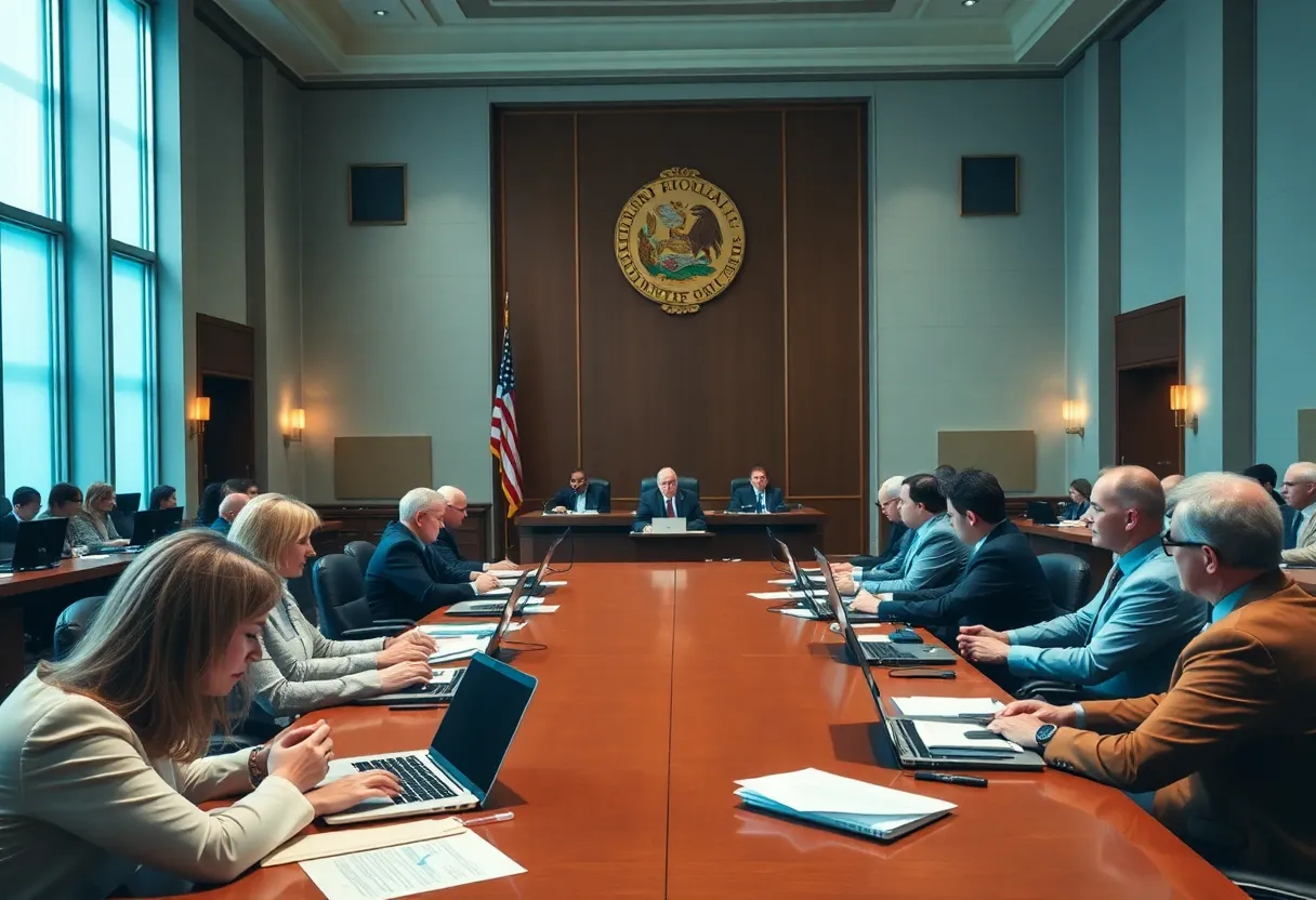 Lawmakers discussing budget proposals in Florida