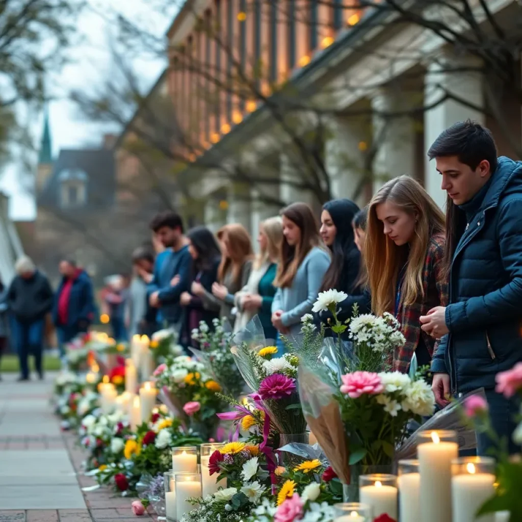 Candlelight vigil held at Florida State University in memory of shooting victims.