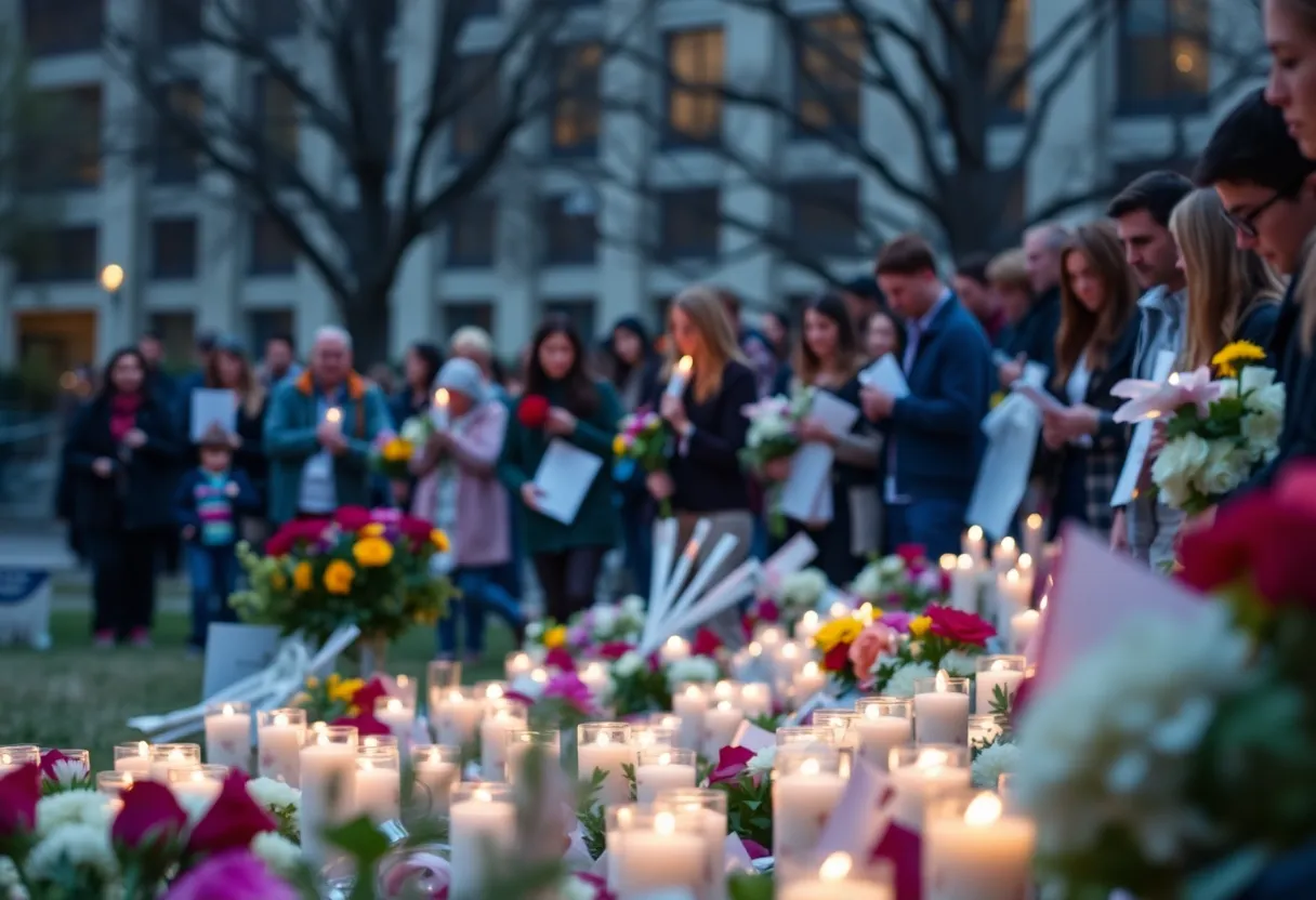 Vigil at Florida State University for victims of the shooting
