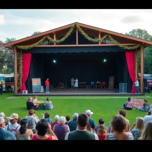 Audience enjoying a play at Shakespeare in the Park Festival
