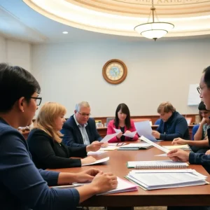 Tallahassee residents discussing budget at city hall workshop