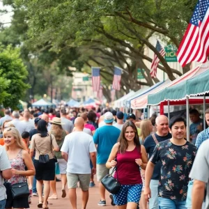 Community event in Tallahassee depicting a lively atmosphere.