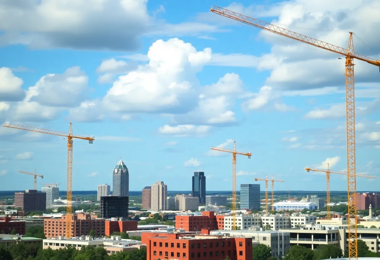 Construction projects in Tallahassee showcasing growth in the city.