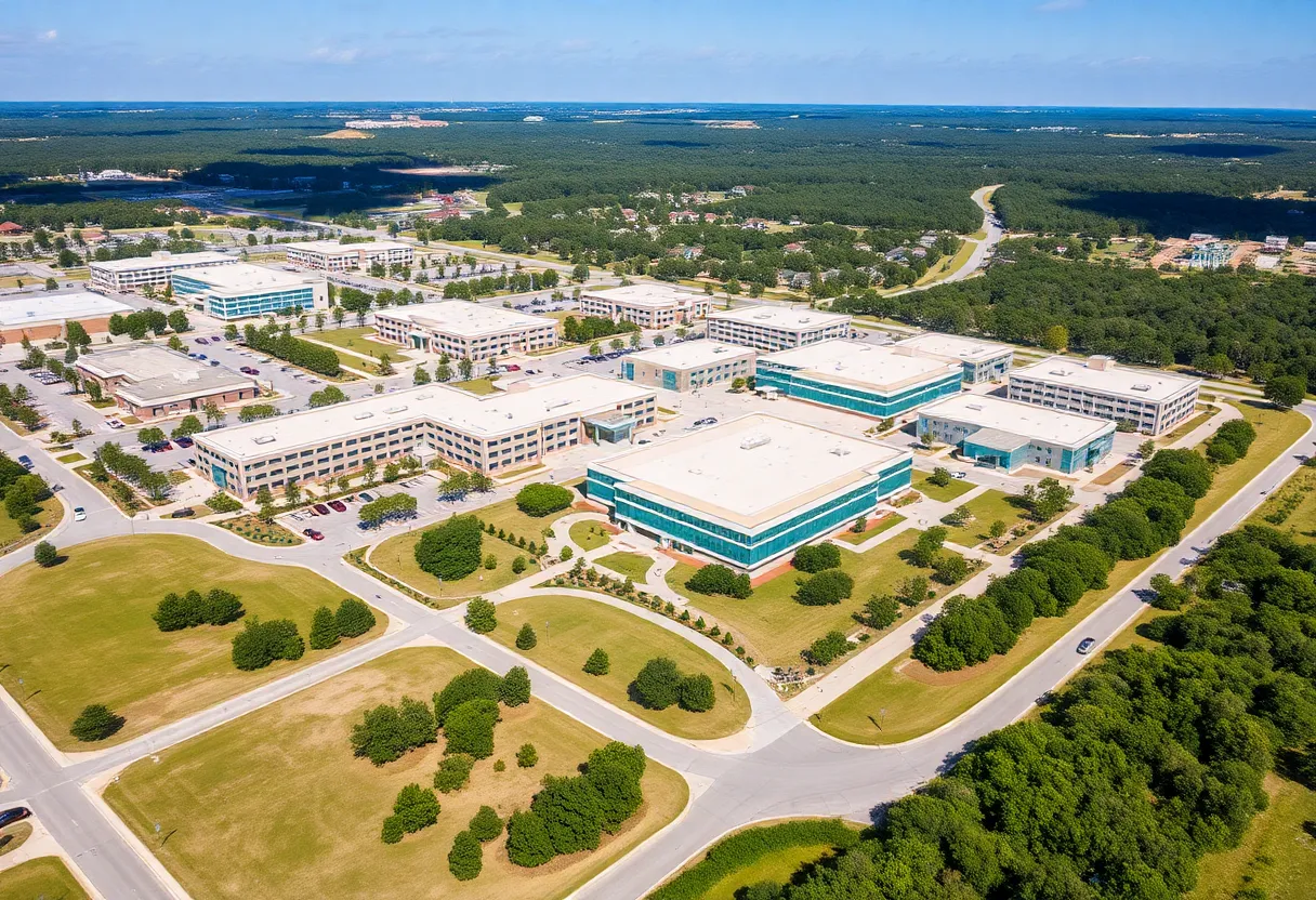 Aerial view of Tallahassee Memorial Healthcare