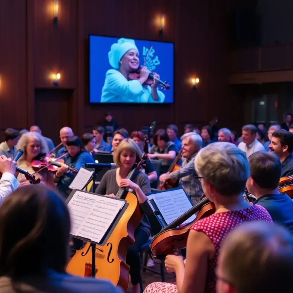 Musicians performing at the Tallahassee Winds concert