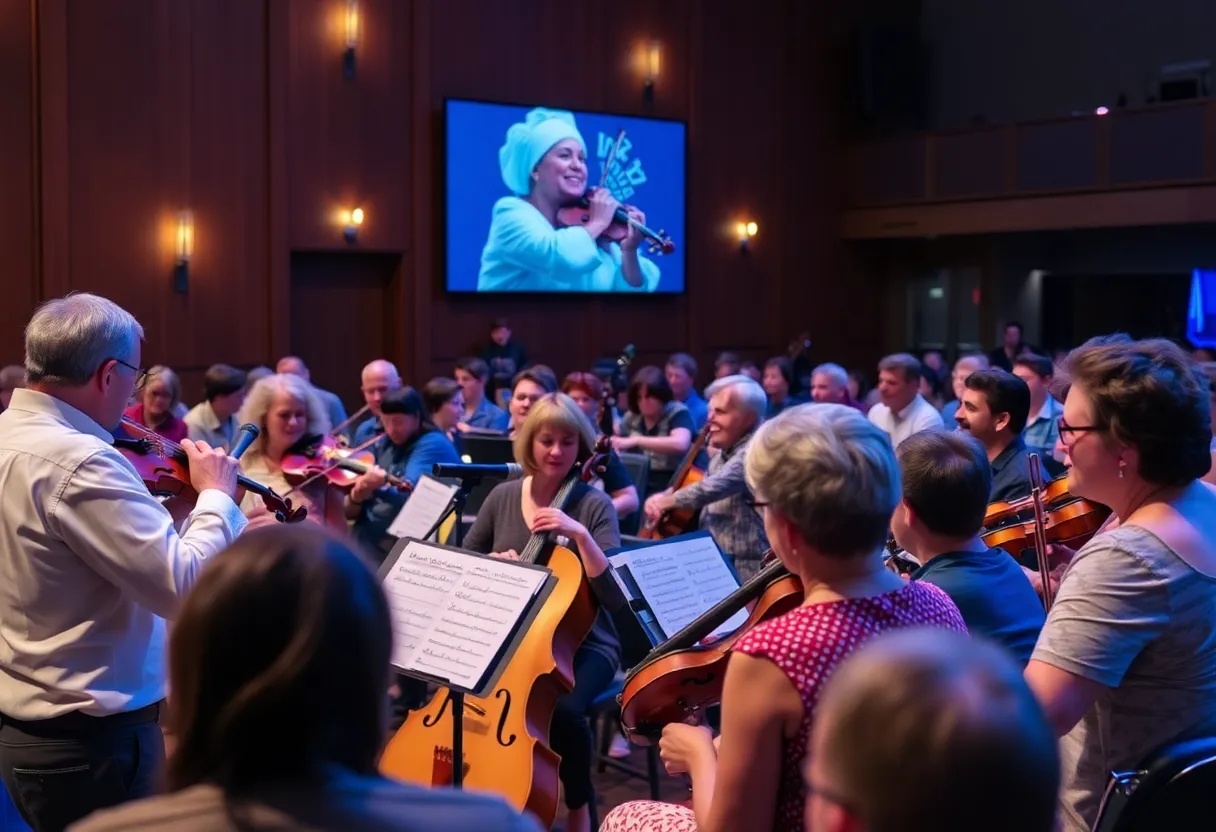 Musicians performing at the Tallahassee Winds concert
