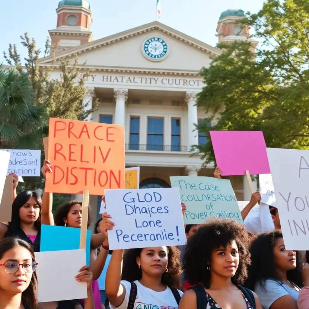 Protesters at FAMU rallying for transparency in presidential search