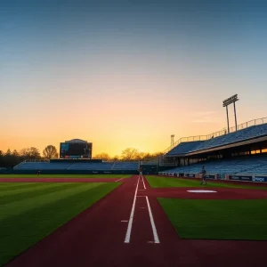 Empty FAMU baseball field during game day