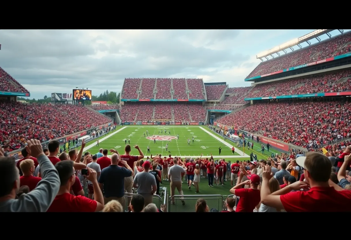 Crowd at Florida State University football game