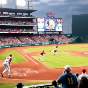 FSU baseball team playing at Dick Howser Stadium