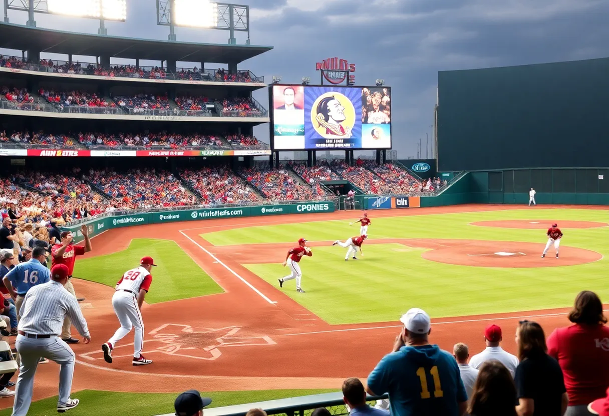 FSU baseball team playing at Dick Howser Stadium