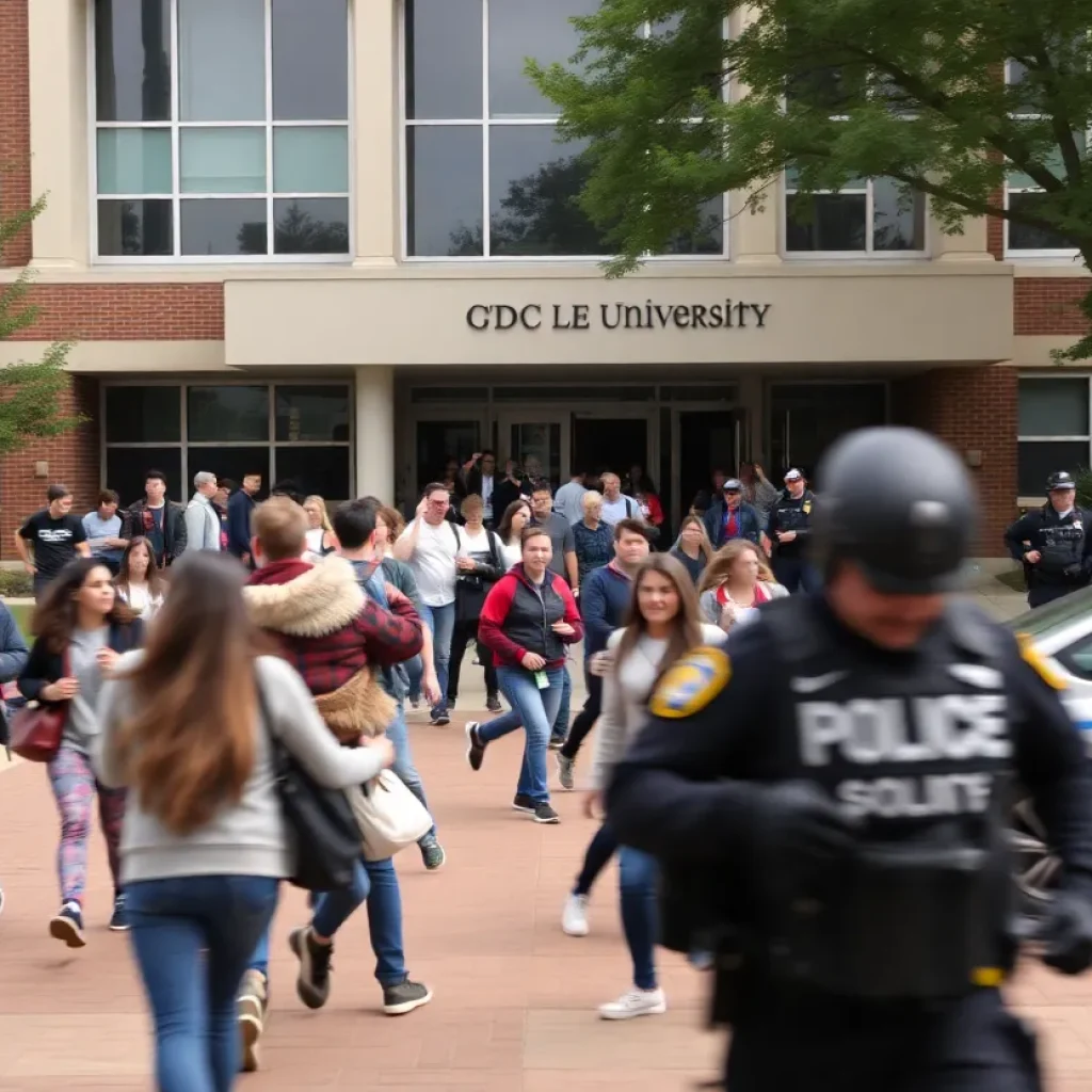FSU students fleeing from a shooting incident