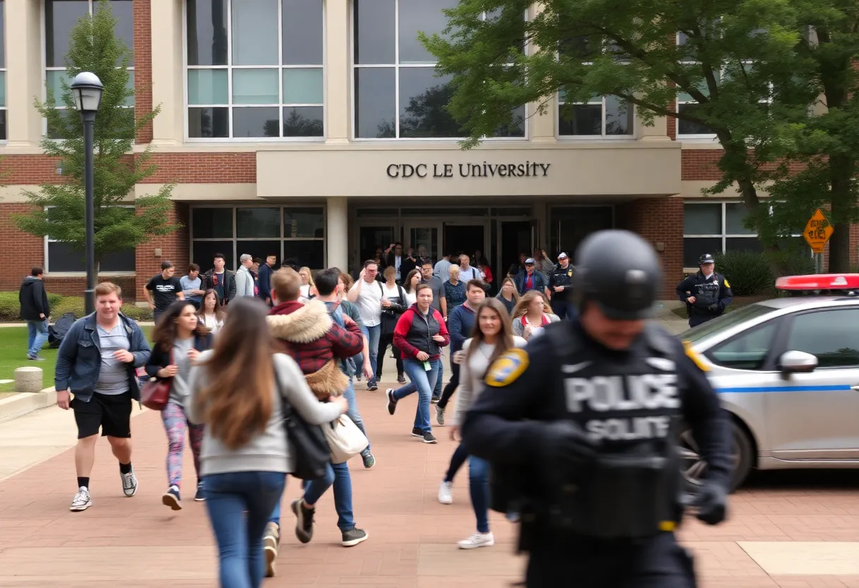 FSU students fleeing from a shooting incident