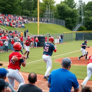 FSU baseball team competing against Clemson