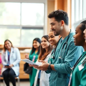 Medical students at FSU College of Medicine participating in a class
