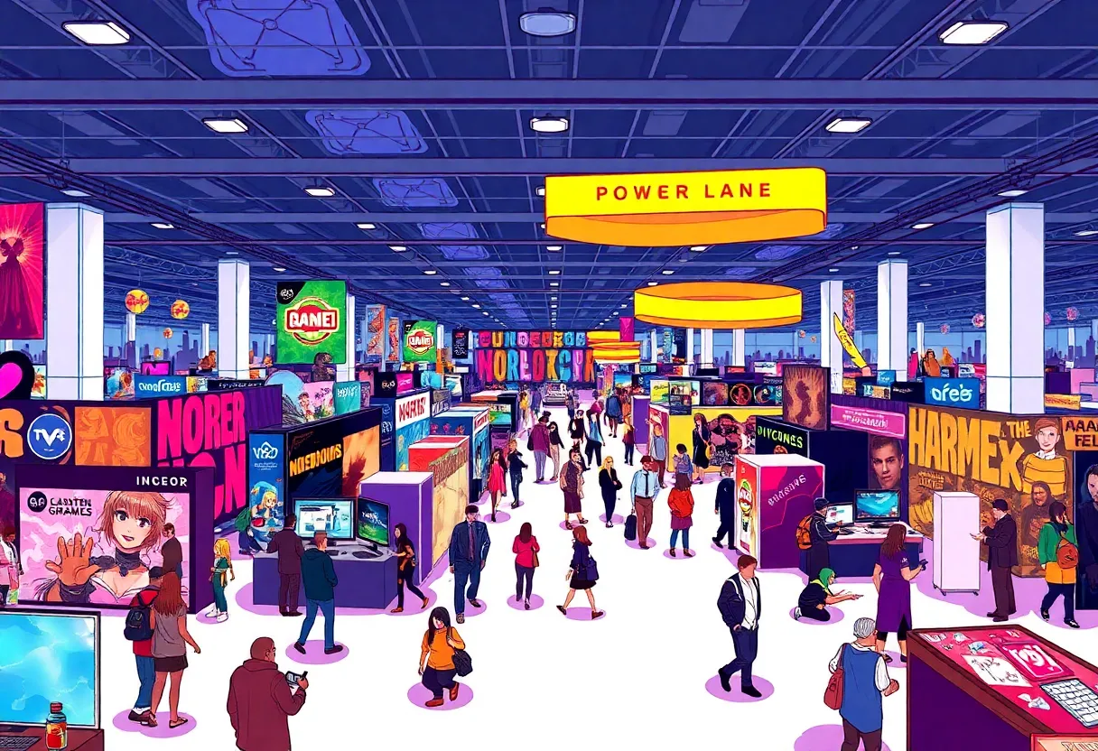 Illustration of Infinity Con's themed zones