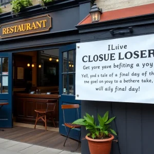 Closure announcement at Iron Daisy restaurant in Tallahassee