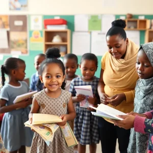 Children and families accessing resources at a community school in Leon County.