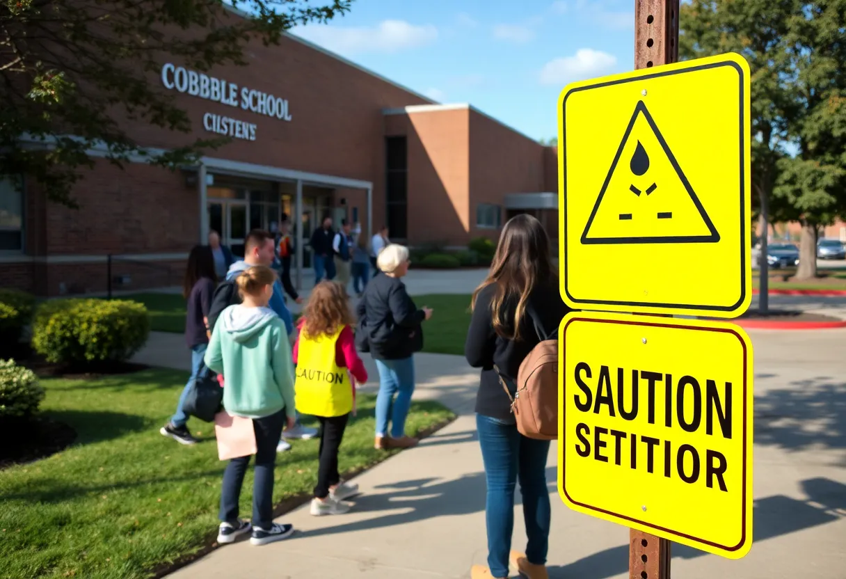 Students discussing school safety measures