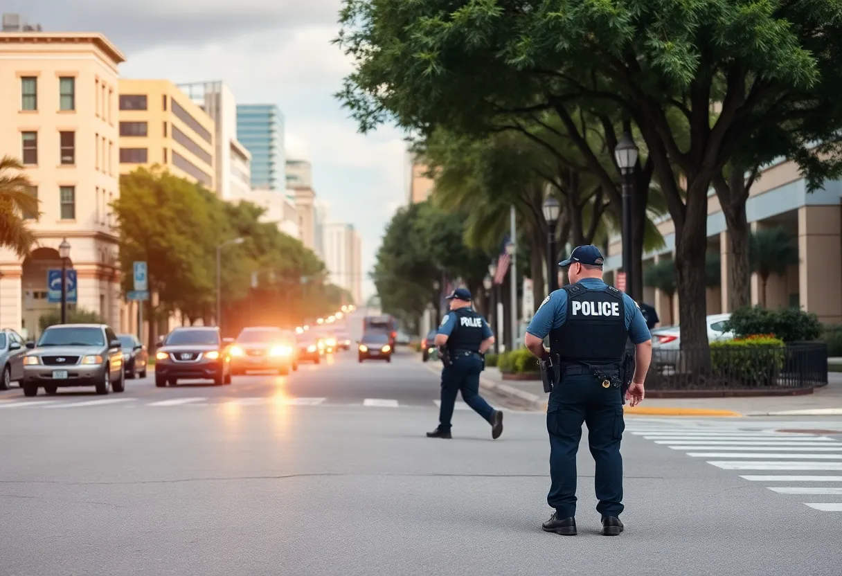 Cityscape of Tallahassee depicting community safety