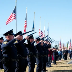 Ceremony honoring fallen officers by the Tallahassee Police Department