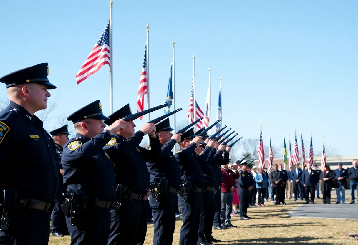 Ceremony honoring fallen officers by the Tallahassee Police Department