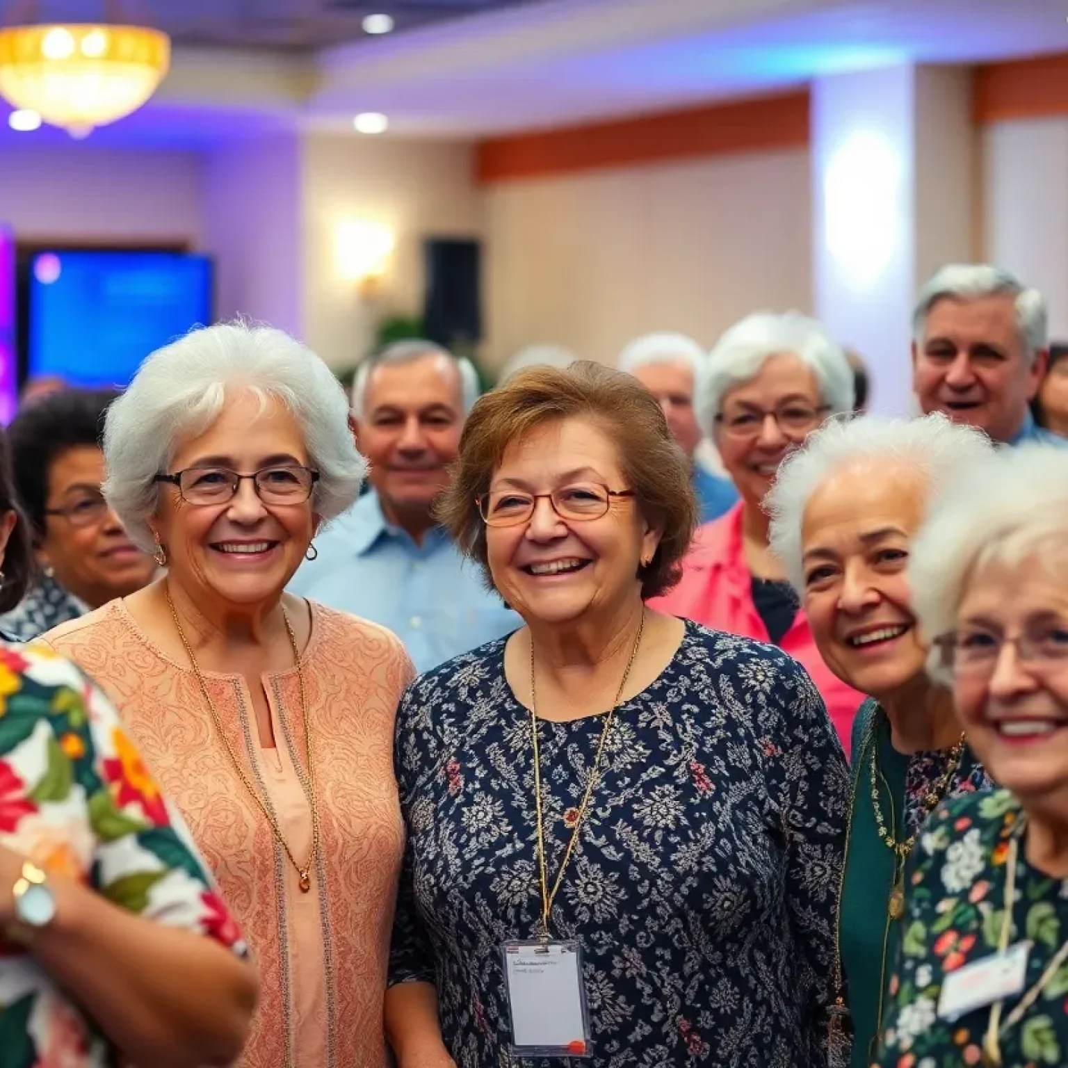 Seniors celebrating at the Tallahassee Silver Stars Gala