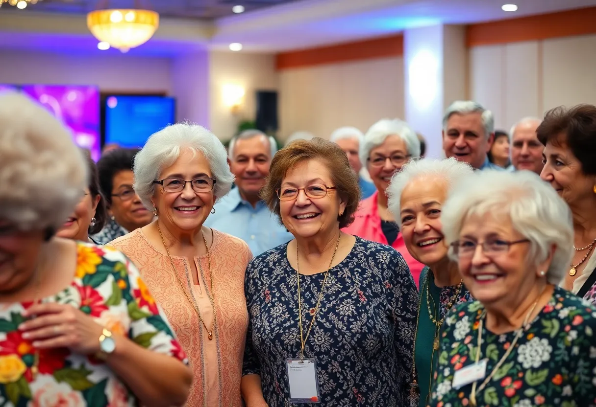 Seniors celebrating at the Tallahassee Silver Stars Gala