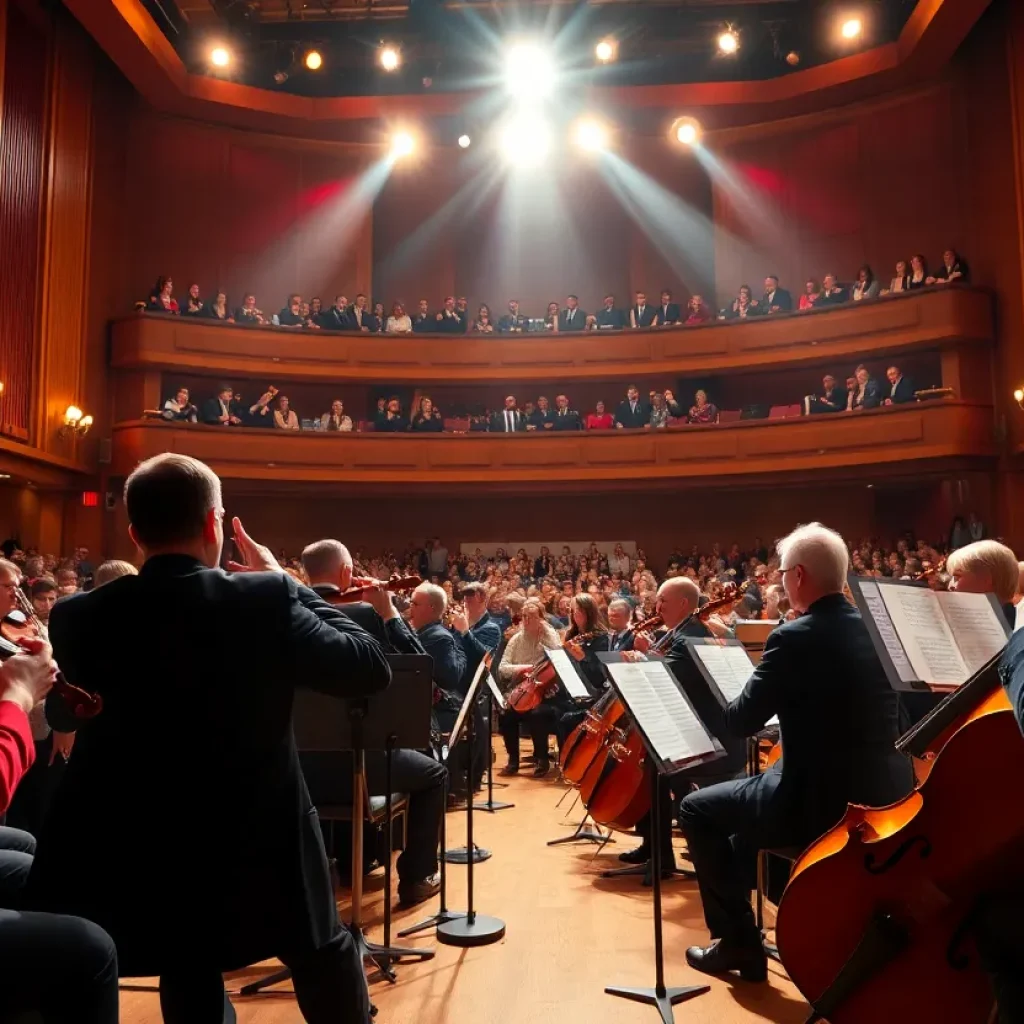Orchestra performing at Tallahassee Symphony concert