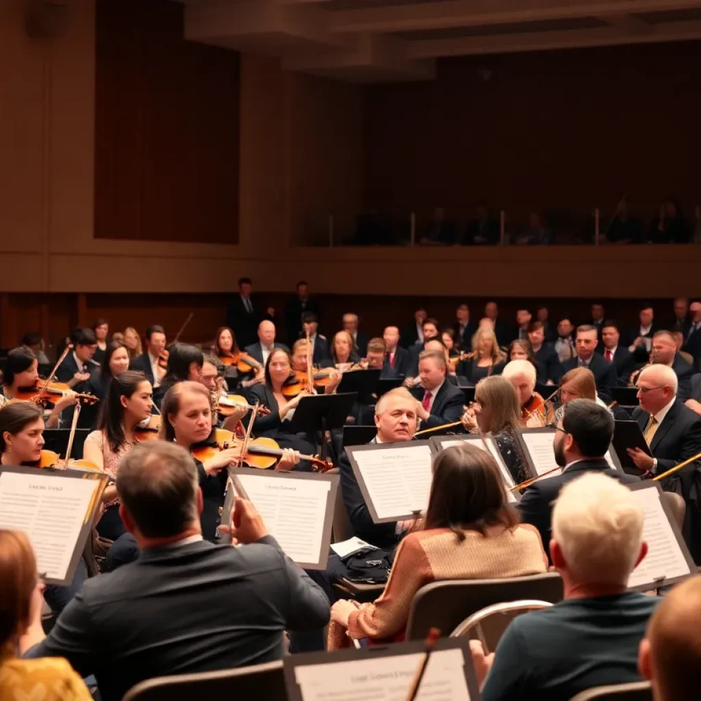 Orchestra performance at Tallahassee concert