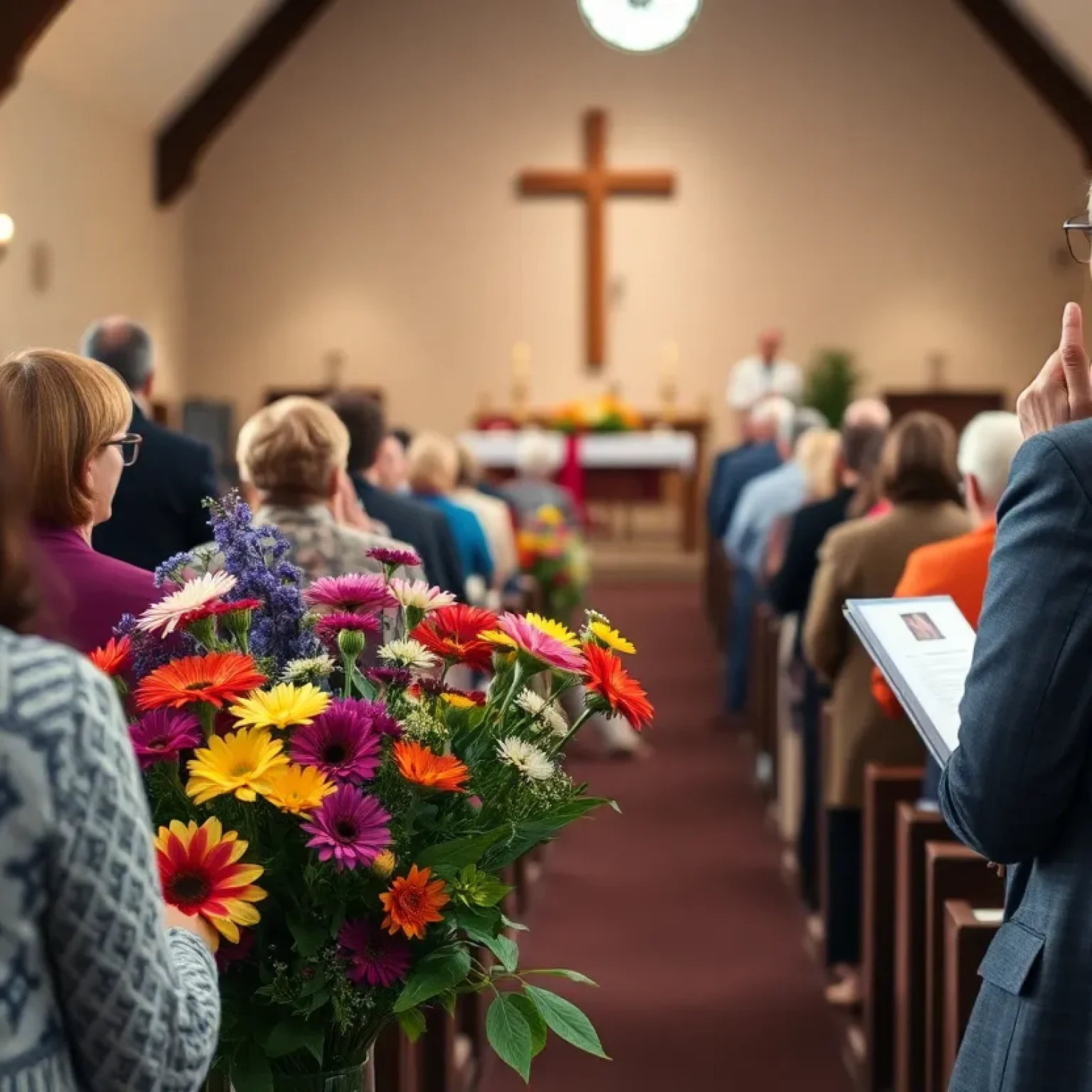 Community members gather to honor a dedicated educator and housing advocate at a memorial service.