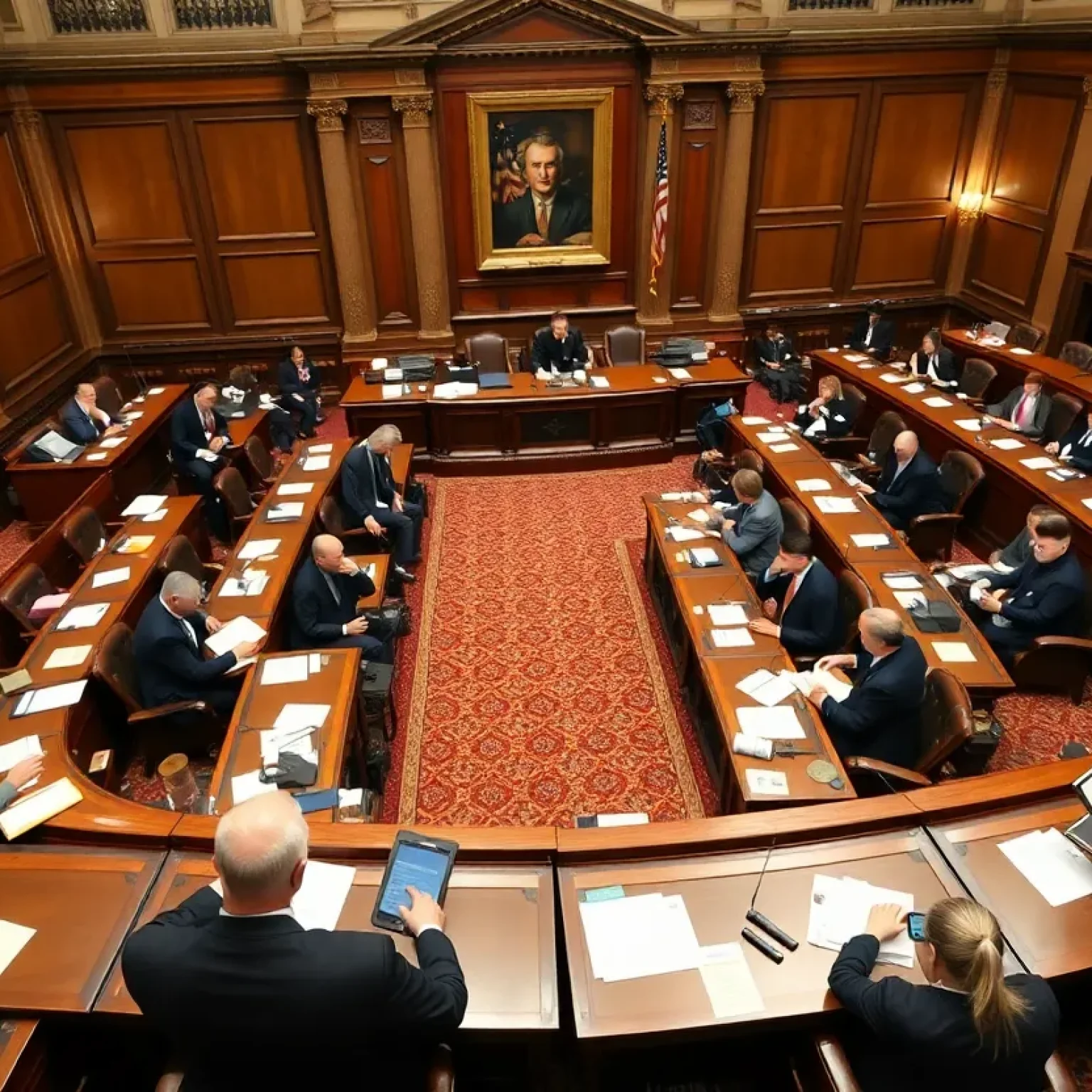 Lawmakers in Florida discussing budget proposals