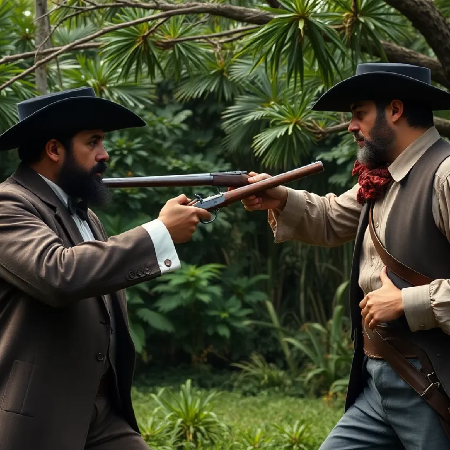 A dramatic representation of a historical duel in 19th-century Tallahassee, Florida.