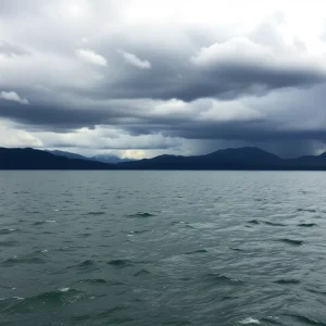 Stormy Lake Tahoe