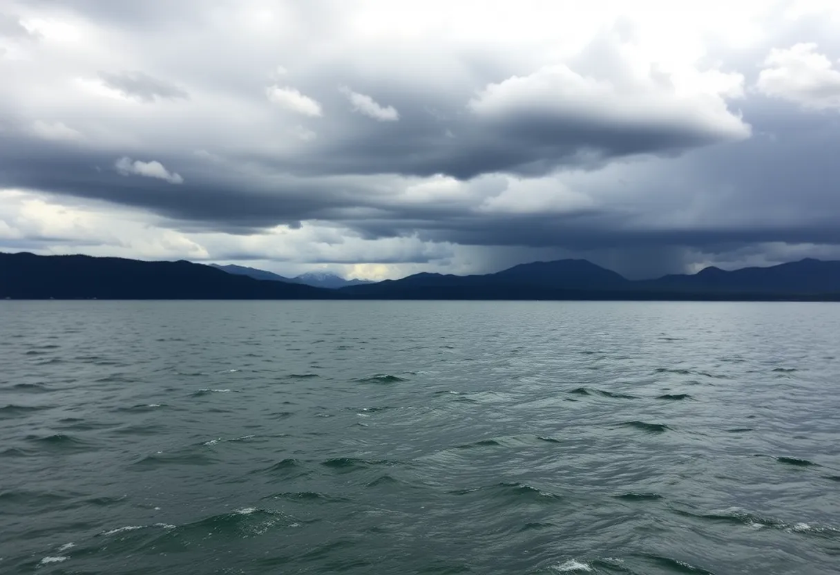 Stormy Lake Tahoe
