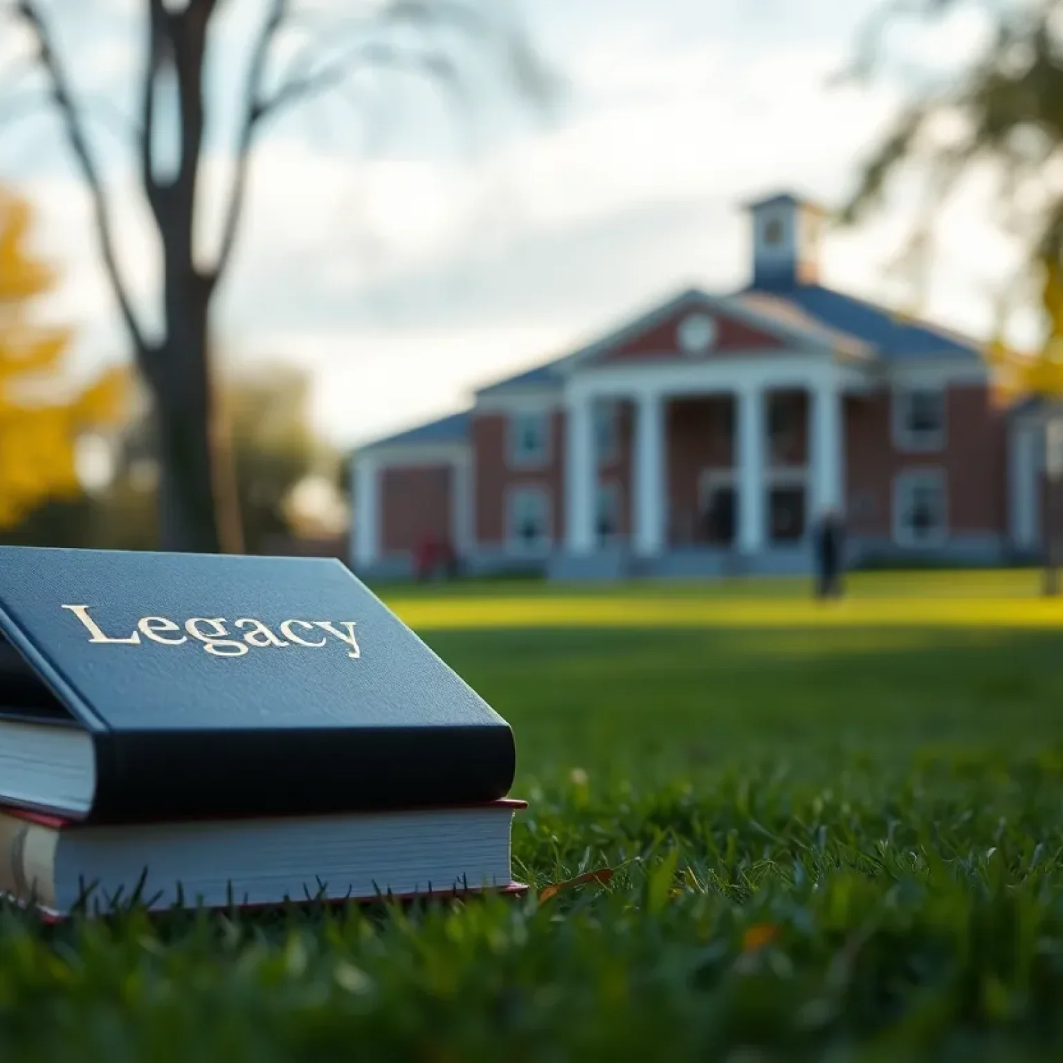 A serene landscape symbolizing community and education