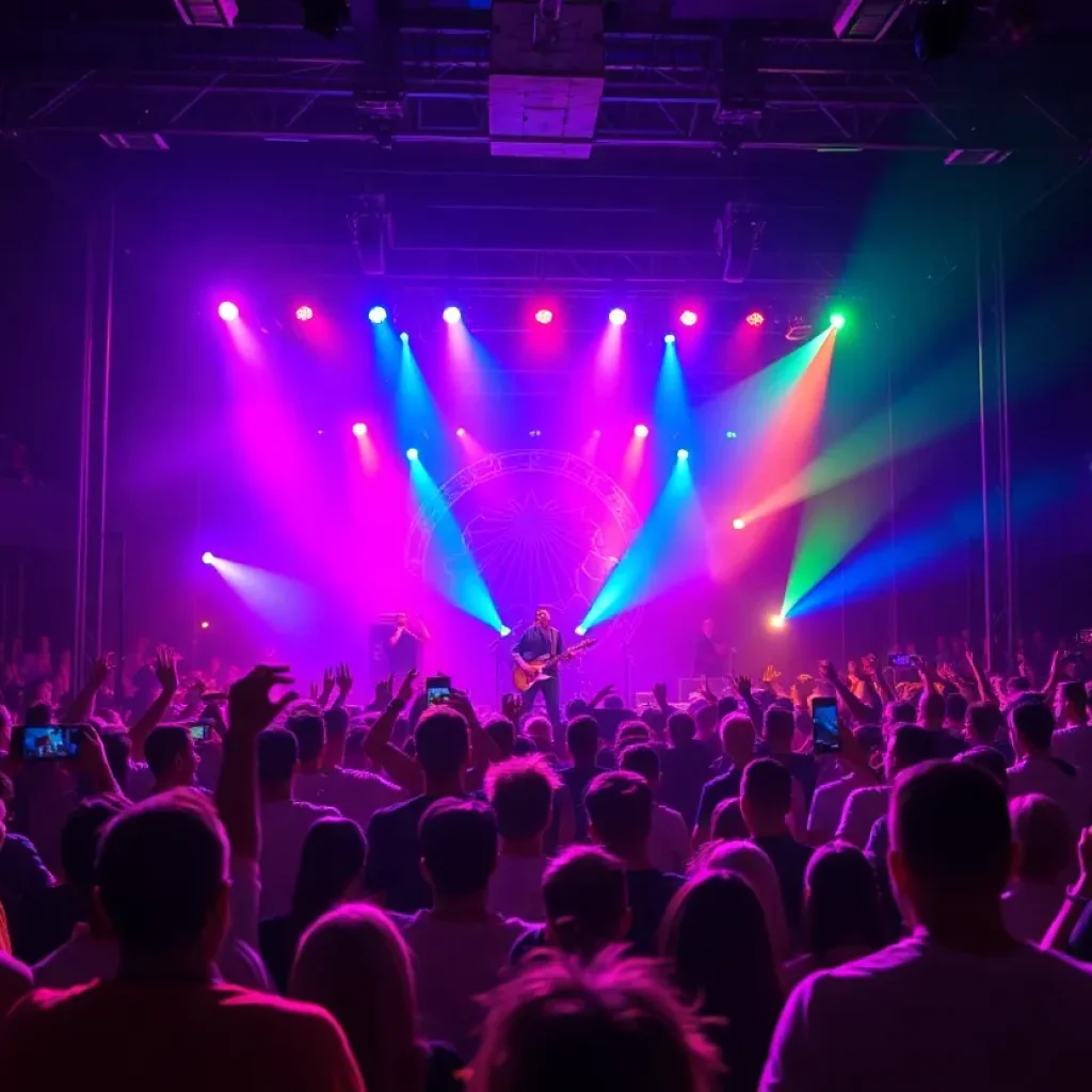 Concert scene featuring A Day to Remember and Yellowcard