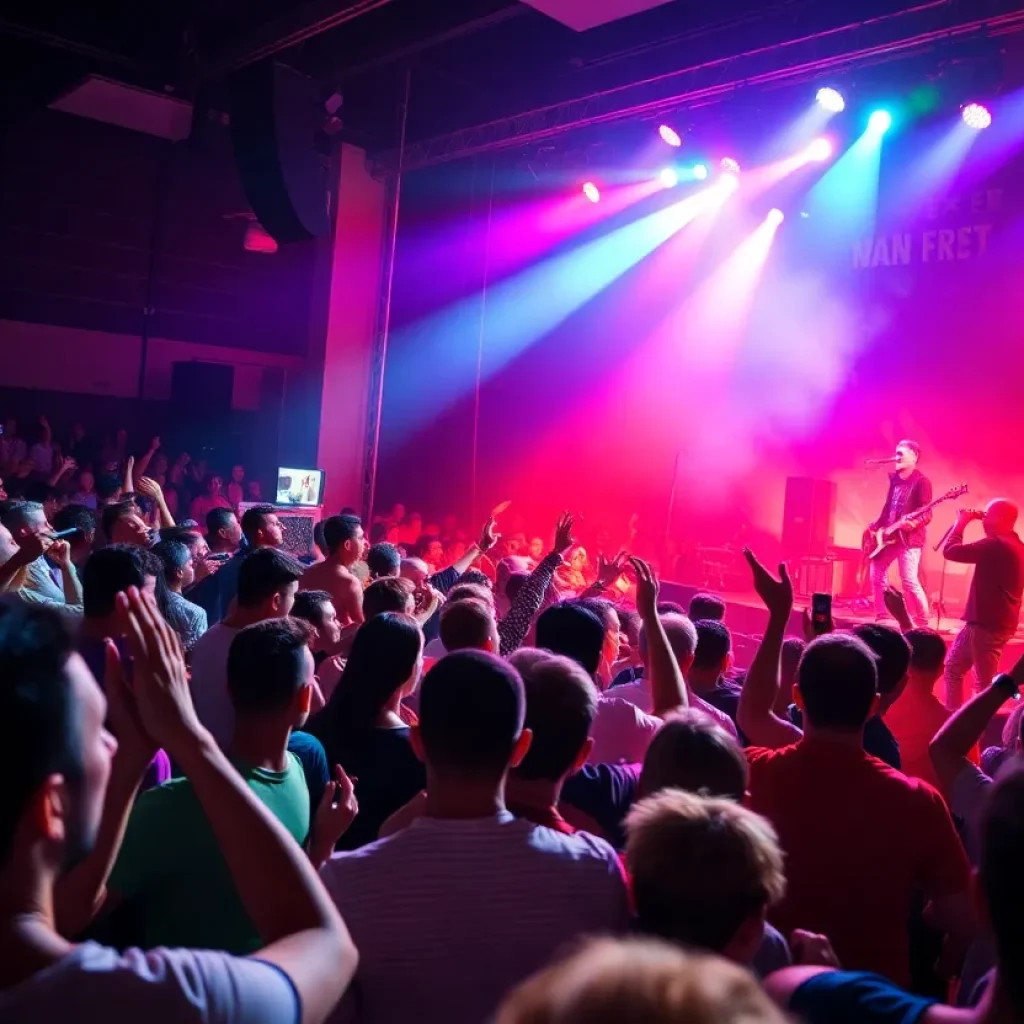 Mayday Parade performing live at their anniversary concert in Tallahassee.