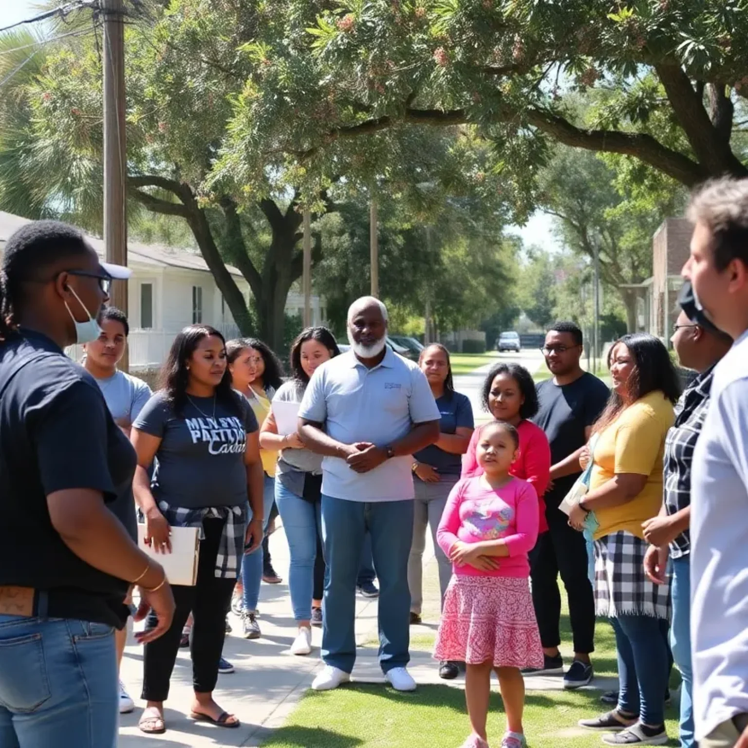 Community gathering in Tallahassee highlighting safety and unity