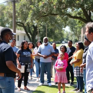 Community gathering in Tallahassee highlighting safety and unity