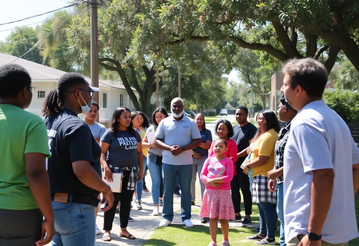 Community gathering in Tallahassee highlighting safety and unity