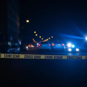 Police investigation scene in Tallahassee